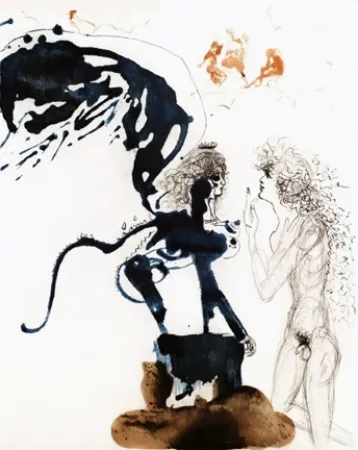 Grabado Dali - Oedipe et le Sphinx (Oedipus and the Sphinx)