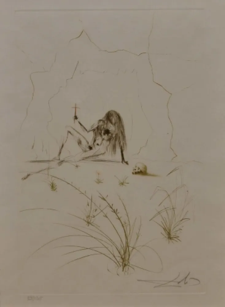 Aguafuerte Dali - Ogrin, l'eremita