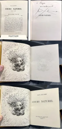 Libro Ilustrado Dali - Paul Eluard. COURS NATUREL. Avec le frontispice de Salvador Dali tiré à 15 ex. L'exemplaire de Roger Lacourière avec une seconde épreuve d'un premier état inconnu (1938)