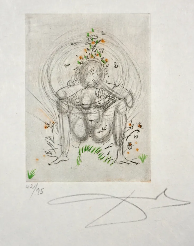 Grabado Dali - Petites Nus (from Apollinaire) I 