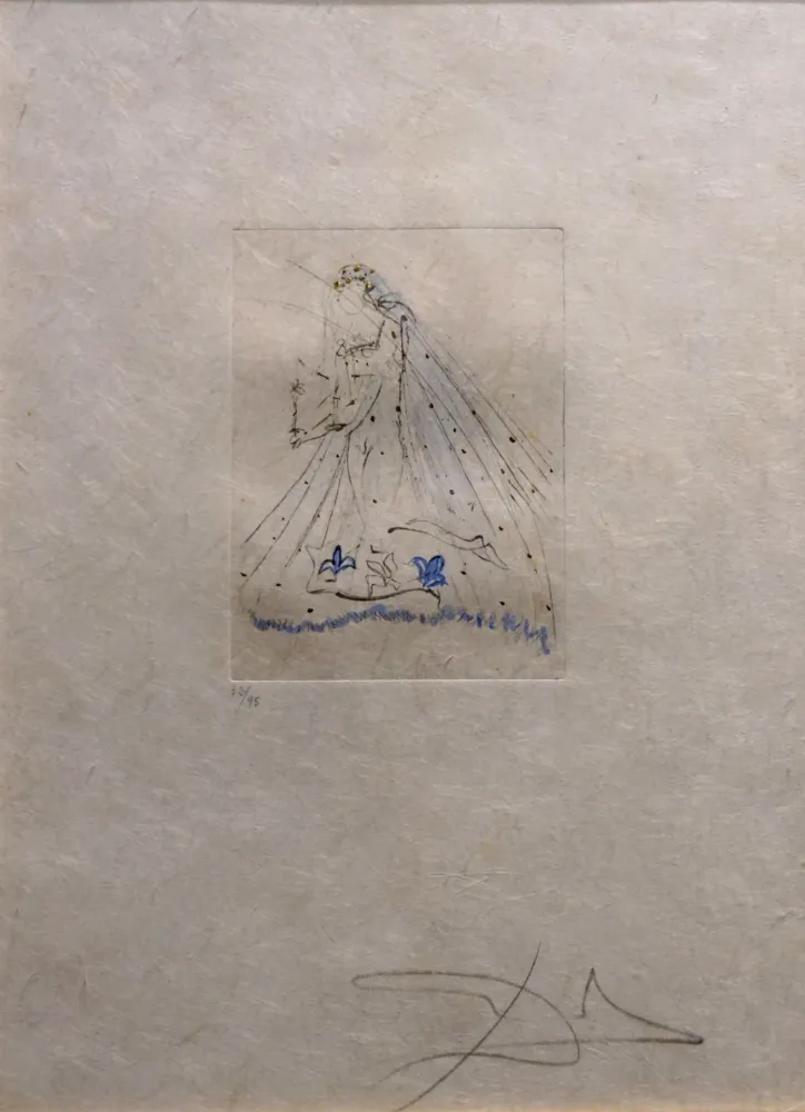 Grabado Dali -  Petites Nus (Ronsard) 1st Row 1st Piece A