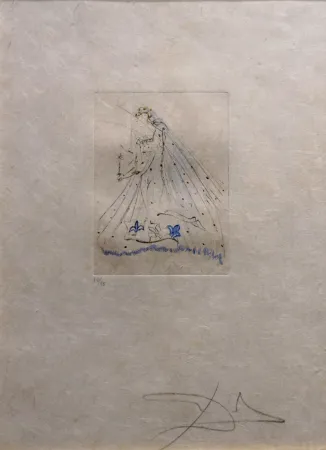 Grabado Dali -  Petites Nus (Ronsard) 1st Row 1st Piece A