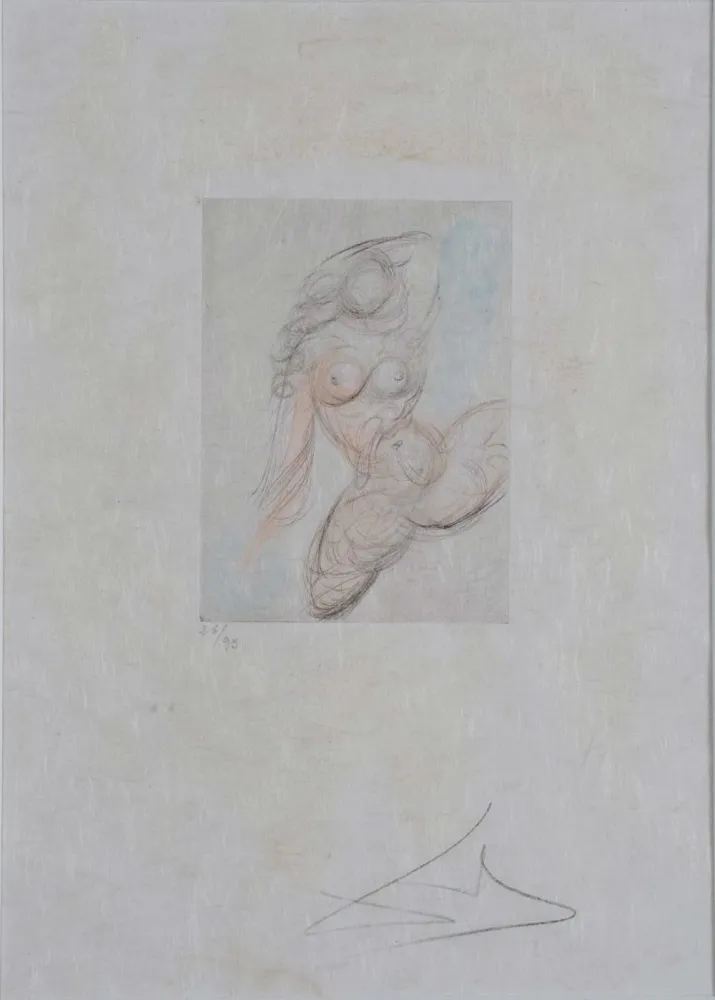 Grabado Dali - Petites Nus (Ronsard) E