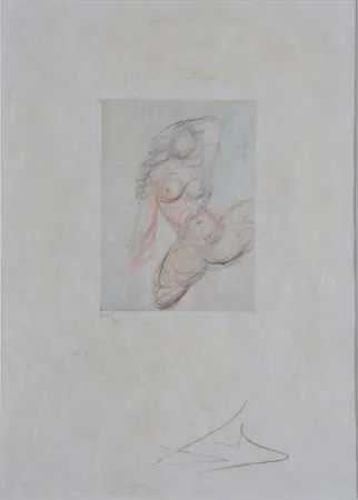 Grabado Dali - Petites Nus (Ronsard) E