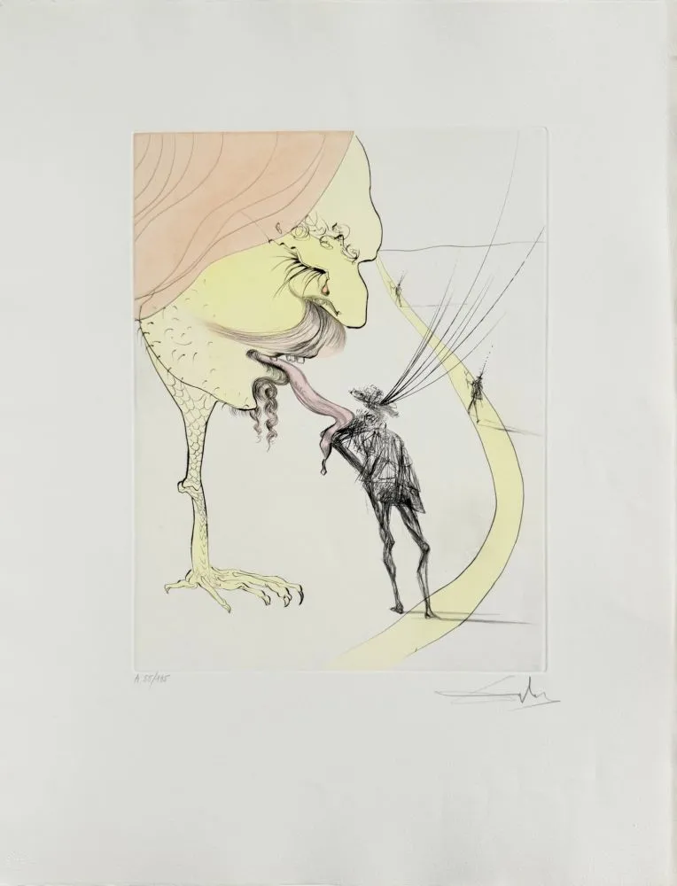 Aguafuerte Dali - Picasso: A Ticket for Glory