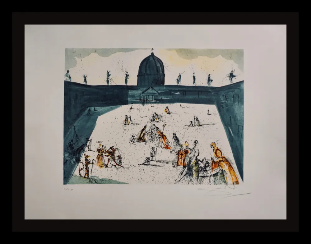 Grabado Dali - Place St-Pierre