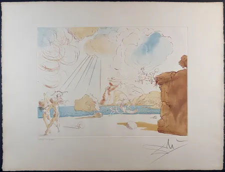 Grabado Dali - Plage de Cadaques