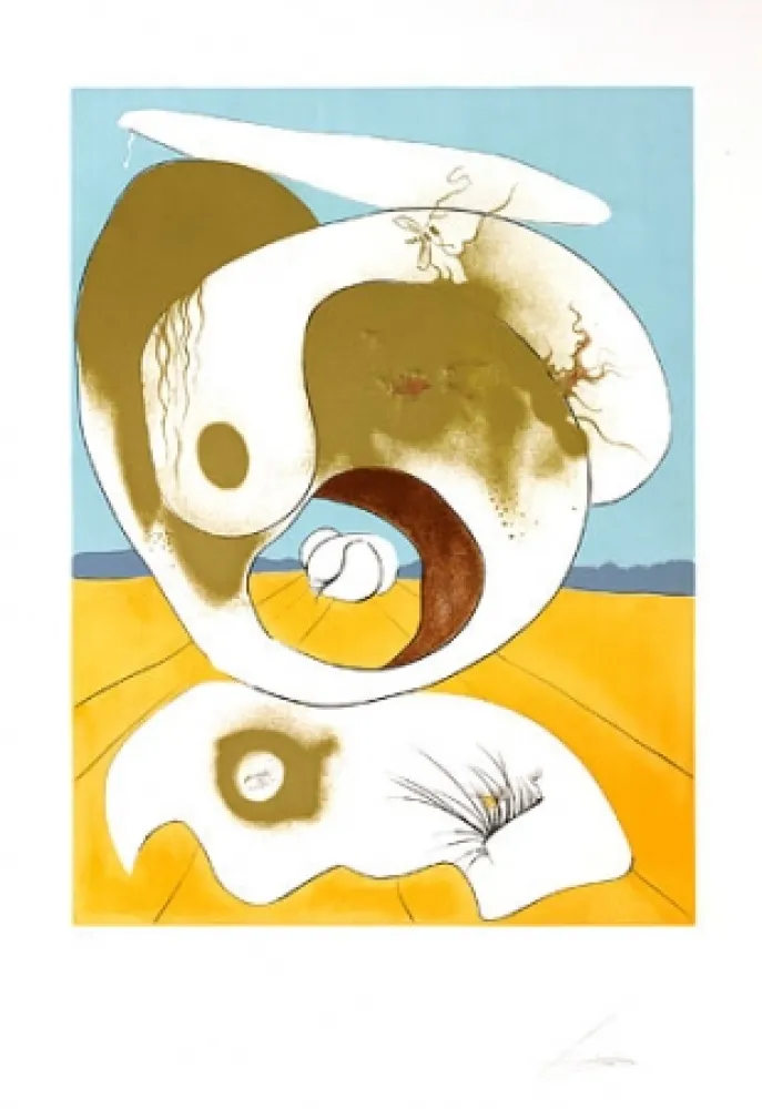 Grabado Dali - Planetary and scatologic vision