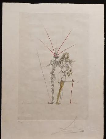 Grabado Dali - Poems Secrets Frontispiece