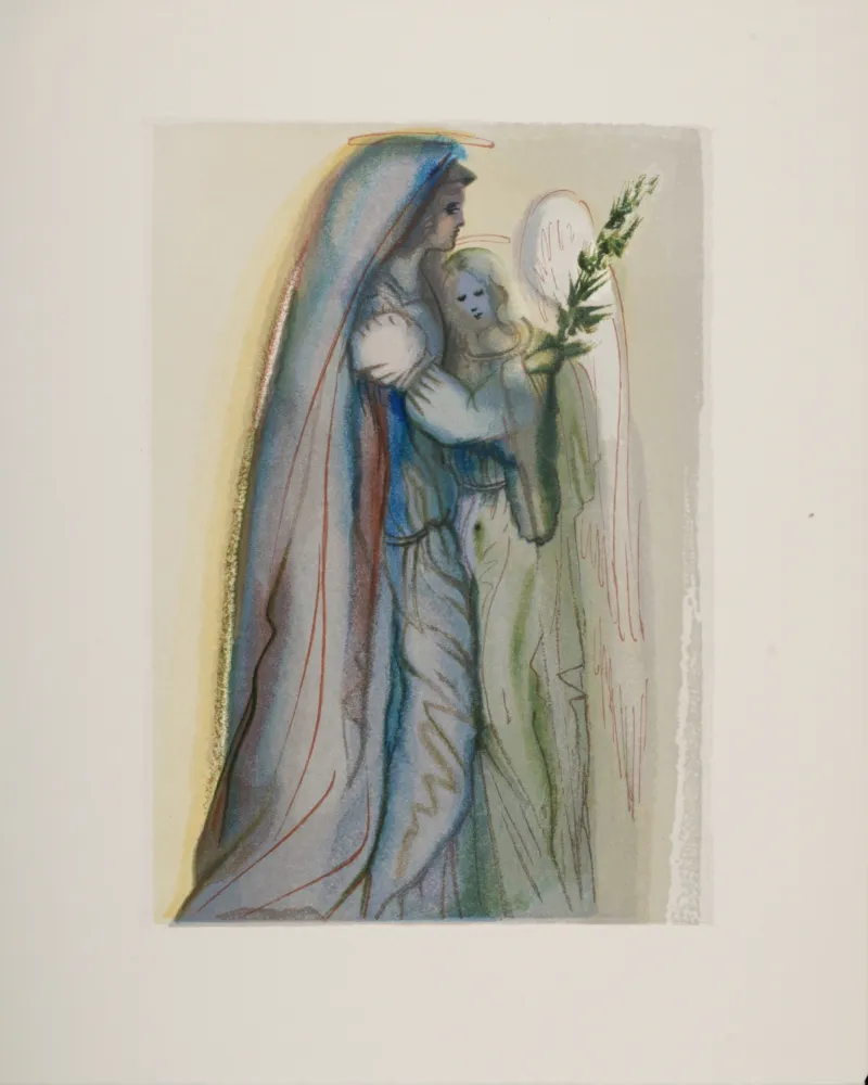 Grabado En Madera Dali - Préparation à la prière finale, 1963