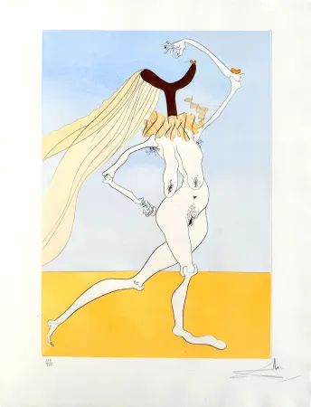 Aguafuerte Dali - Quevedos Visioner, Planche III