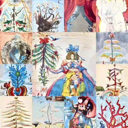 Sin Técnico Dali - Rare gift for this Christmas: a collection of 13 original vintage Christmas cards (1958 - 1970)