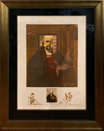 Litografía Dali - Rembrandt (Portrait du Peintre par Lui-Meme)