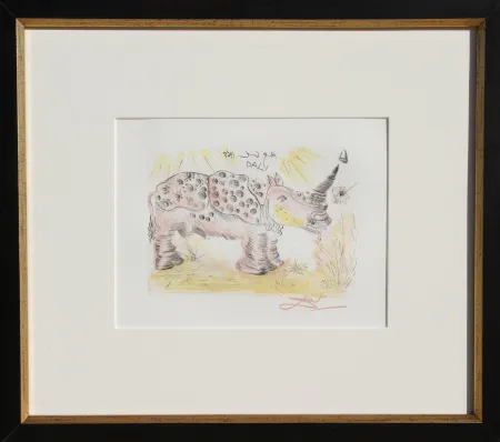 Grabado Dali - Rhinoceros