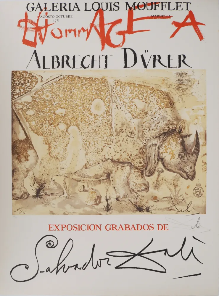 Libro Ilustrado Dali - Rhinocéros : Hommage à Albrecht Dürer