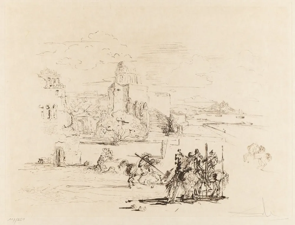 Aguafuerte Dali - Rome and Cadaqués