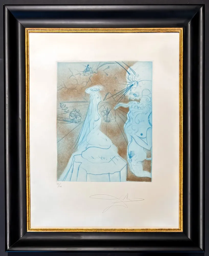 Grabado Dali - Salvador Dalì (1904-1989) - Femme a coussin - Drypoint, etchings - 1969