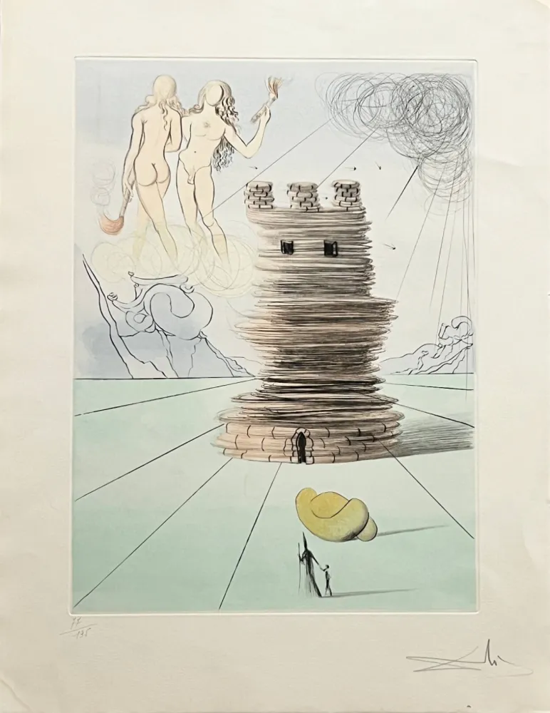 Aguafuerte Dali - Simeon