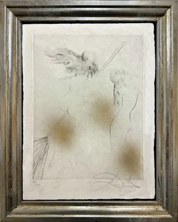 Grabado Dali - Sorciere au balai