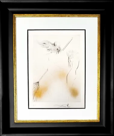 Grabado Dali - Sorcière au Balai