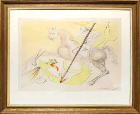 Grabado Dali - St Georges et le Dragon