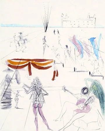 Grabado Dali - St. Jacques de Compostella