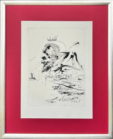 Aguafuerte Dali - Study for a Dream
