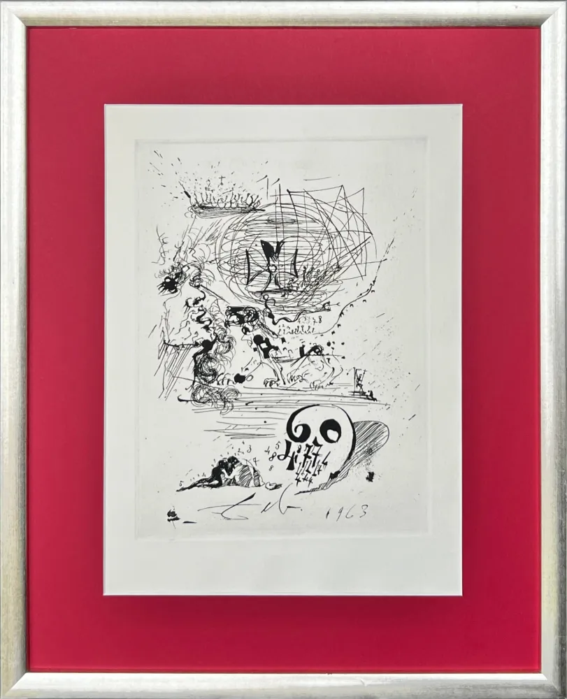 Aguafuerte Dali - Study for a Second Dream