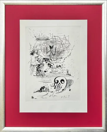 Aguafuerte Dali - Study for a Second Dream