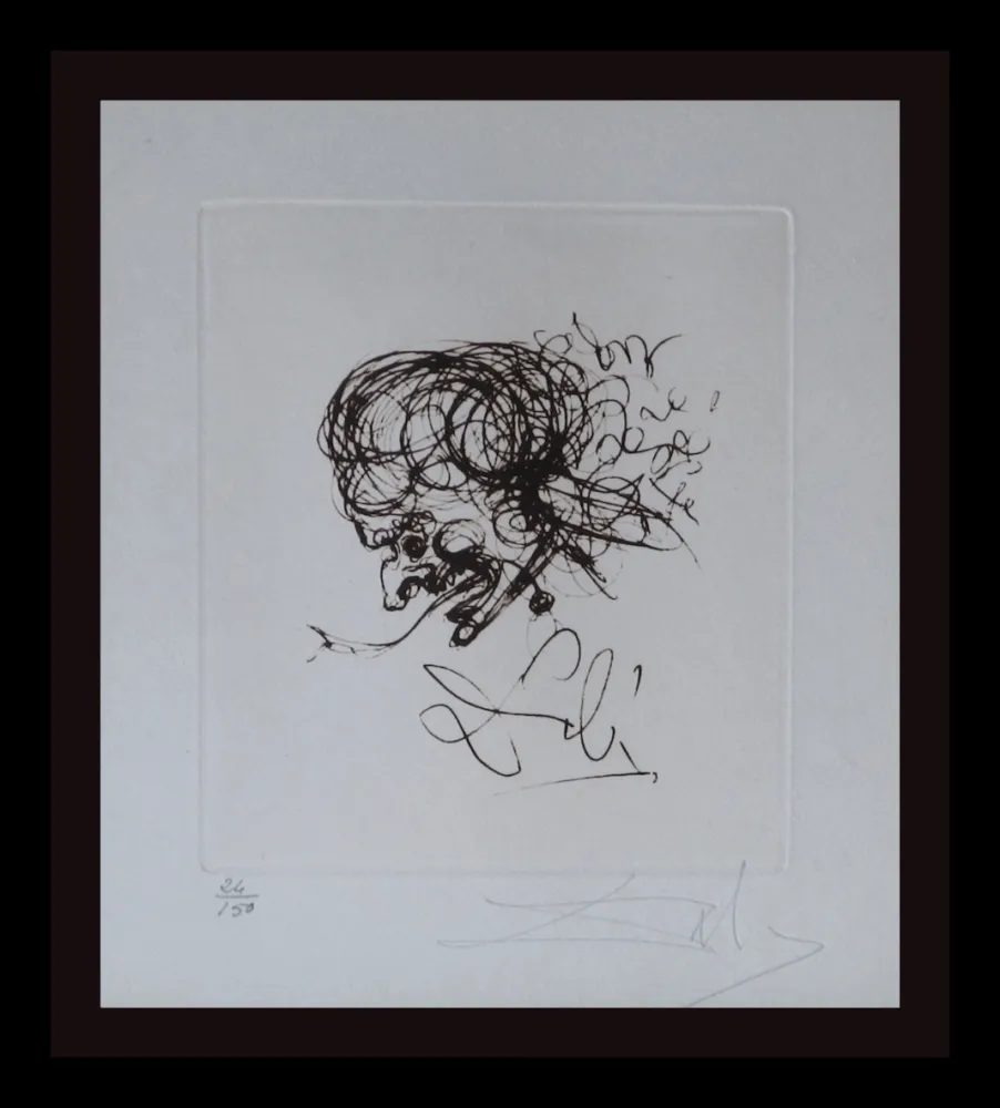 Grabado Dali - Symbols Devil