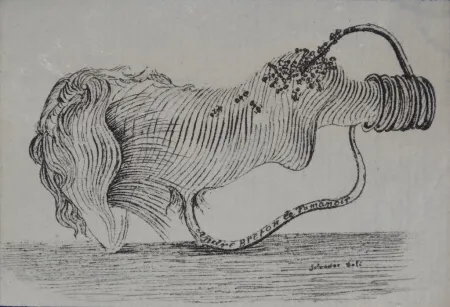 Grabado Dali - Tamanoir - André Breton