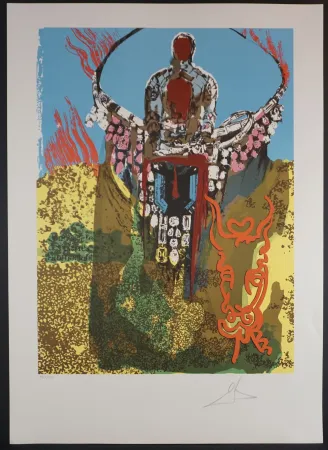 Litografía Dali - The Bullfighter (Golden Calf)