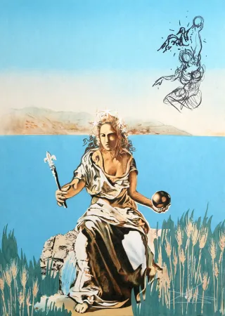 Litografía Dali - The Coronation of Gala (The Empress)