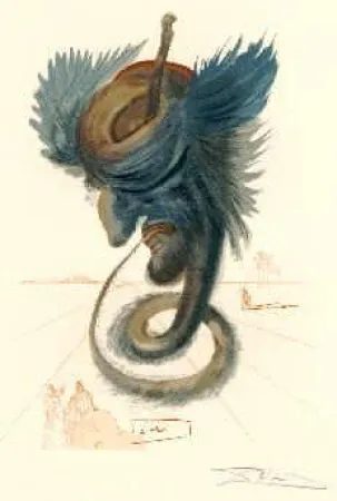 Litografía Dali - The Divine Comedy - Hell - Chant 20