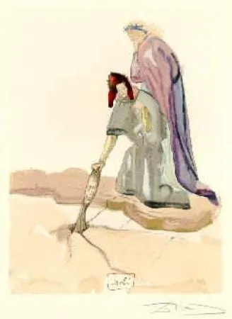 Litografía Dali - The Divine Comedy - Hell - Chant 32