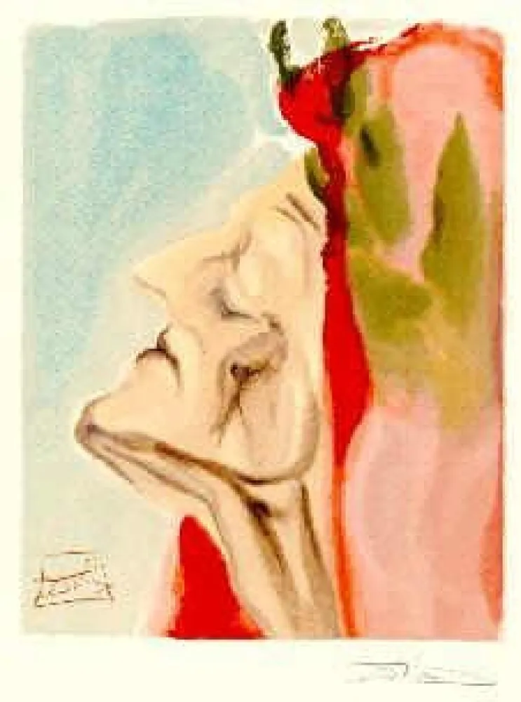 Litografía Dali - The Divine Comedy - Paradise - Chant 7