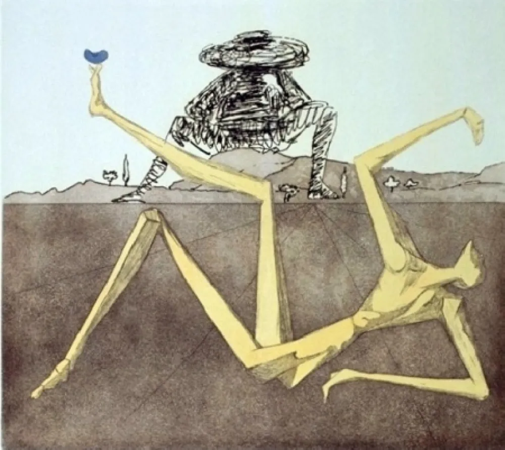 Aguafuerte Y Aguatinta Dali - The Heart Of Madness