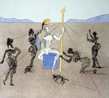 Aguafuerte Y Aguatinta Dali - The Helmet Of Mandrino