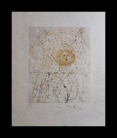 Grabado Dali - The Hippies The Sun