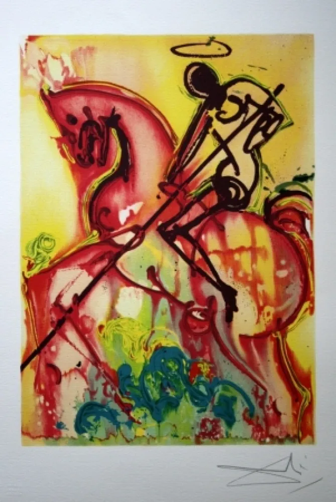 Litografía Dali - The Horses of Dalí - 