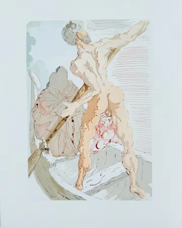 Grabado En Madera Dali - The Inferno, Canto 2 - Virigil comforts Dante