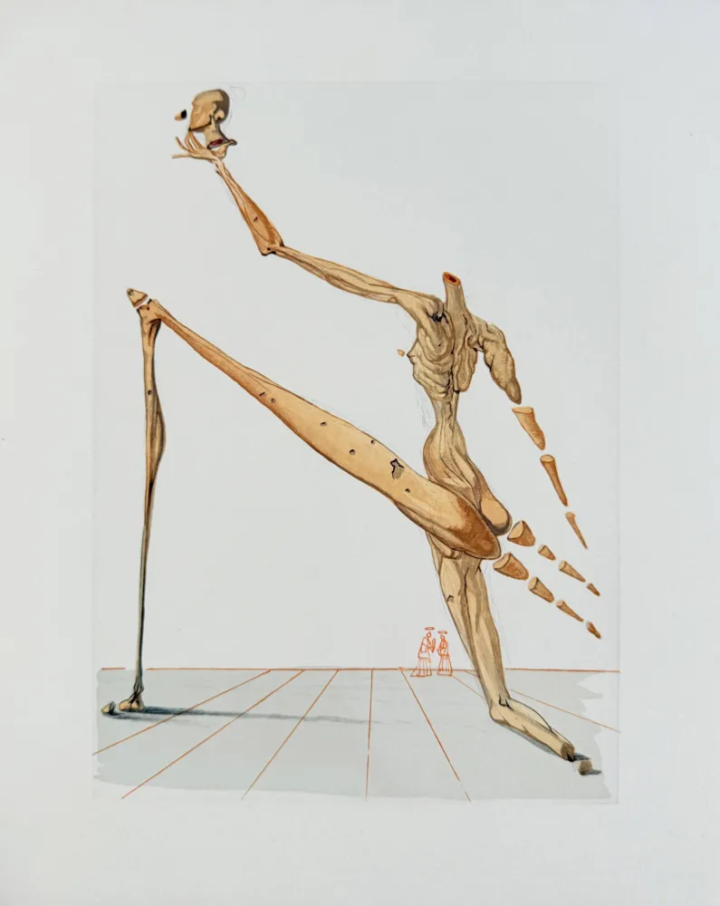 Grabado En Madera Dali - The Inferno, Canto 28 - Bertan de Horn