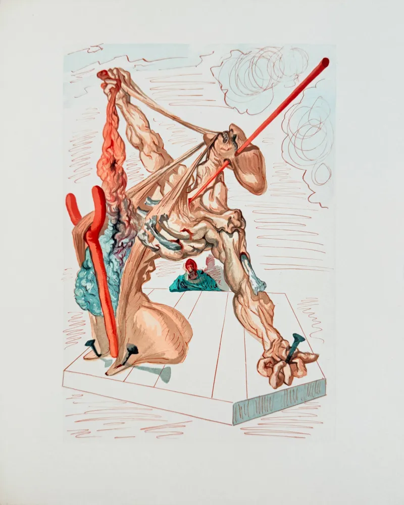 Grabado En Madera Dali - The Inferno, Canto 29 - The Personators