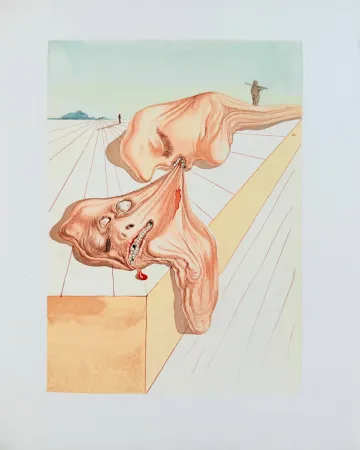 Grabado En Madera Dali - The Inferno, Canto 30 - Les Hommes qui s'entre-dévorent