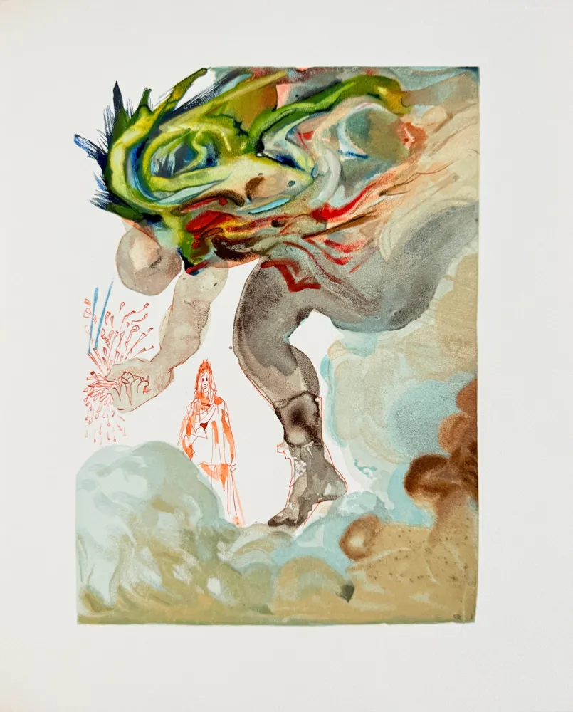 Grabado En Madera Dali - The Inferno, Canto 31 - Les Géants