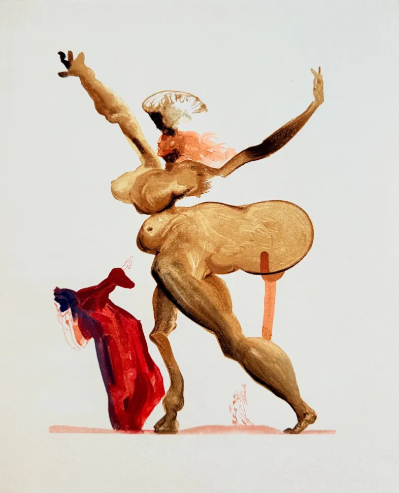 Grabado En Madera Dali - The Inferno, Canto 33 -  Les Traitres envers leurs hôtes