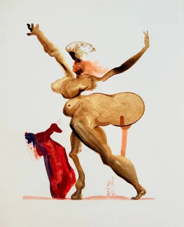 Grabado En Madera Dali - The Inferno, Canto 33 -  Les Traitres envers leurs hôtes