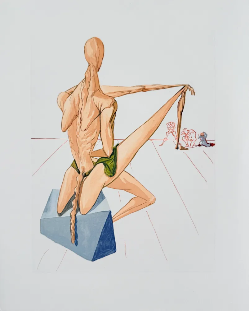 Grabado En Madera Dali - The Inferno, Canto 5 - Minos