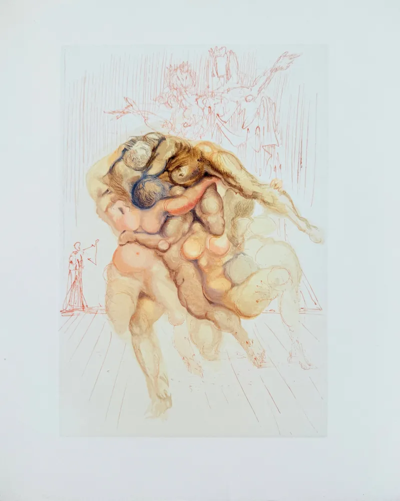 Grabado En Madera Dali - The Inferno, Canto 8 - The Angry Ones