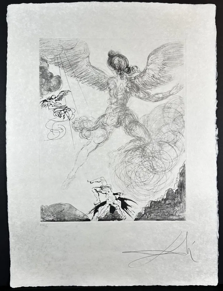 Grabado Dali - The Mythology Icarus